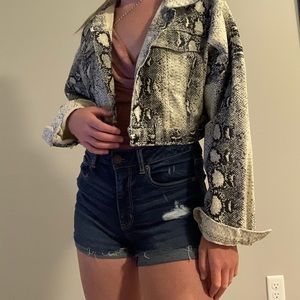 Noble U Snake Print Jacket